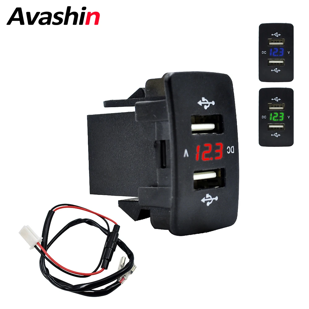 Dual USB Port Car Charger DC 12 24V Adapter Charging Socket Power