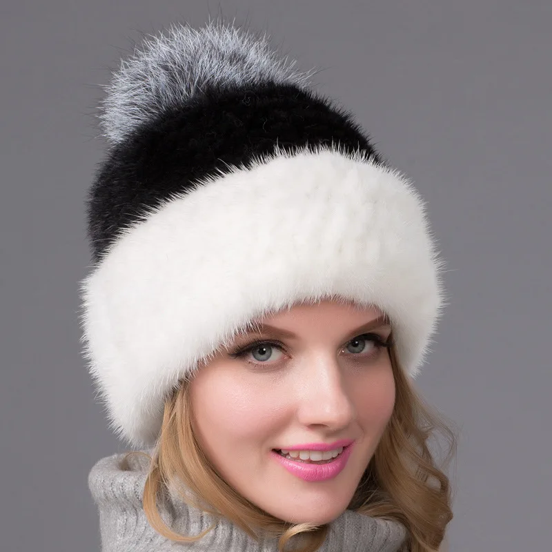 

Ashion New Style Luxury Winter Russian Natural Real Fox Fur Hat 2019 Women Warm Good Quality 100% Genuine Real Fox Fur Cap