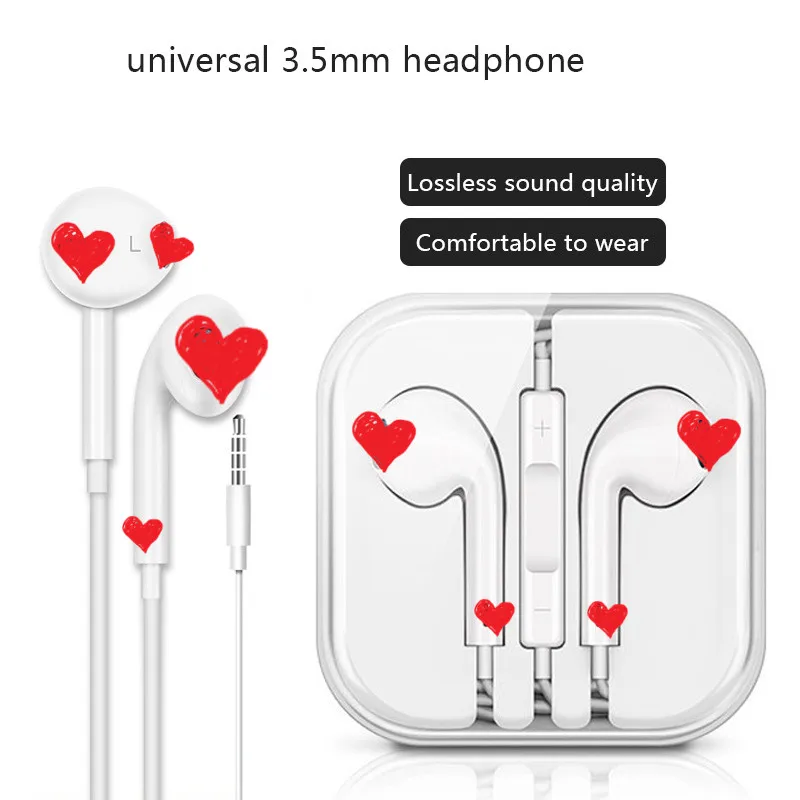 

3.55mm Wired Control Earphone for iPhone 6 6s Plus Auriculares Type C Earbud for Xiaomi Huawei Head phones with Mic auriculares