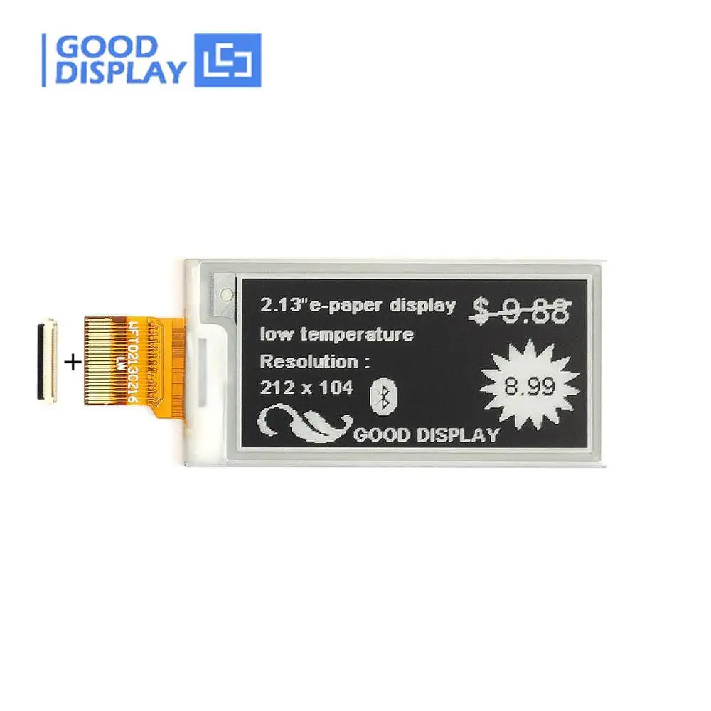 

2.13 inch e-paper display Low temperature electronic paper 212*104 Resolution eink display