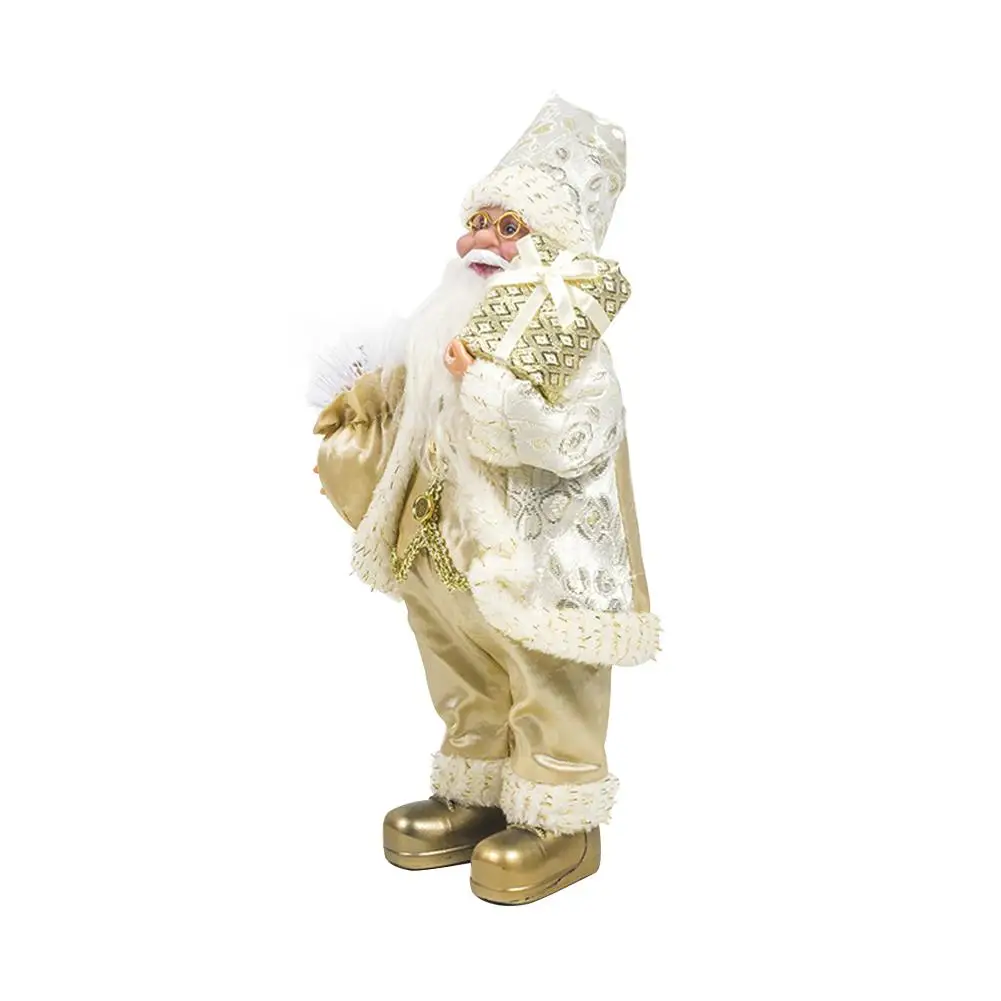 1 шт. Рождественские куклы Рождественская елка Декор Новогоднее украшение олень Снеговик Санта Клаус стоящая кукла украшение Счастливого Рождества - Цвет: B