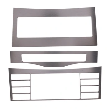 

Car Styling Center Console Air Conditioning CD Button Frame Decoration Sticker Trim for Mercedes Benz E Class W212 2009-15