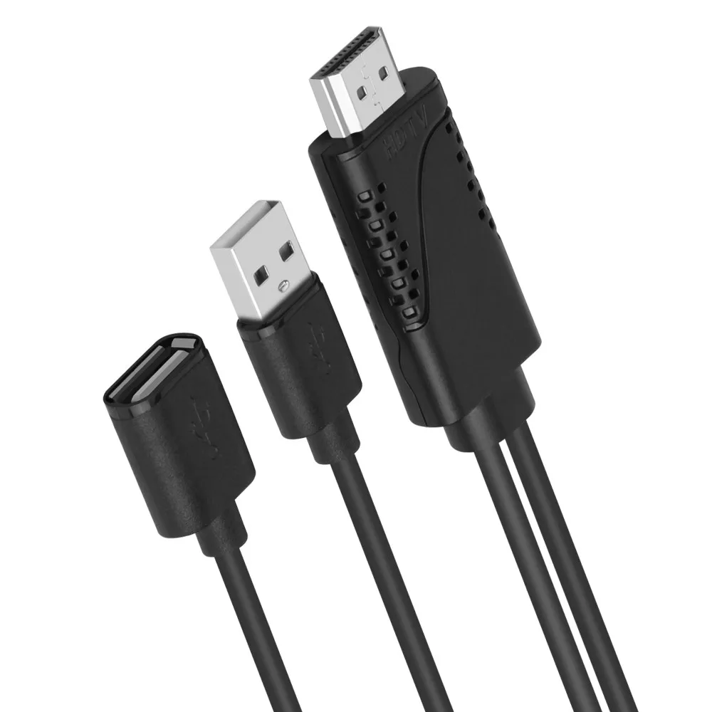 USB к HDMI кабель адаптер автономный USB к HDMI 4K HD 1080P HD ТВ AV Кабель-адаптер Шнур для iPhone XS/XS MAX/XR zz5 zz6