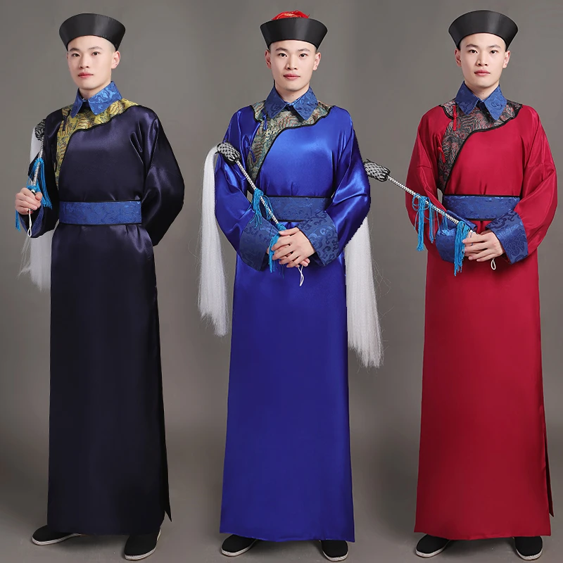 宦官古代ローブ清王朝の服男性のコスプレ衣装フィルムテレビパフォーマンスステージの摩耗 Chinese Folk Dance Aliexpress