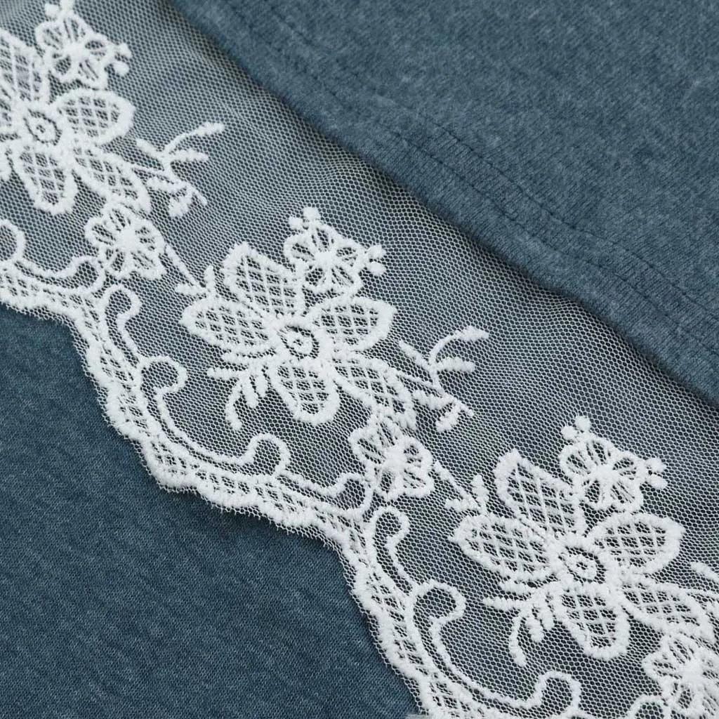 Poleras mujer de moda camiseta mujer Футболка женская кружевная Повседневная Туника с длинным рукавом Топы свободная футболка camisa feminina