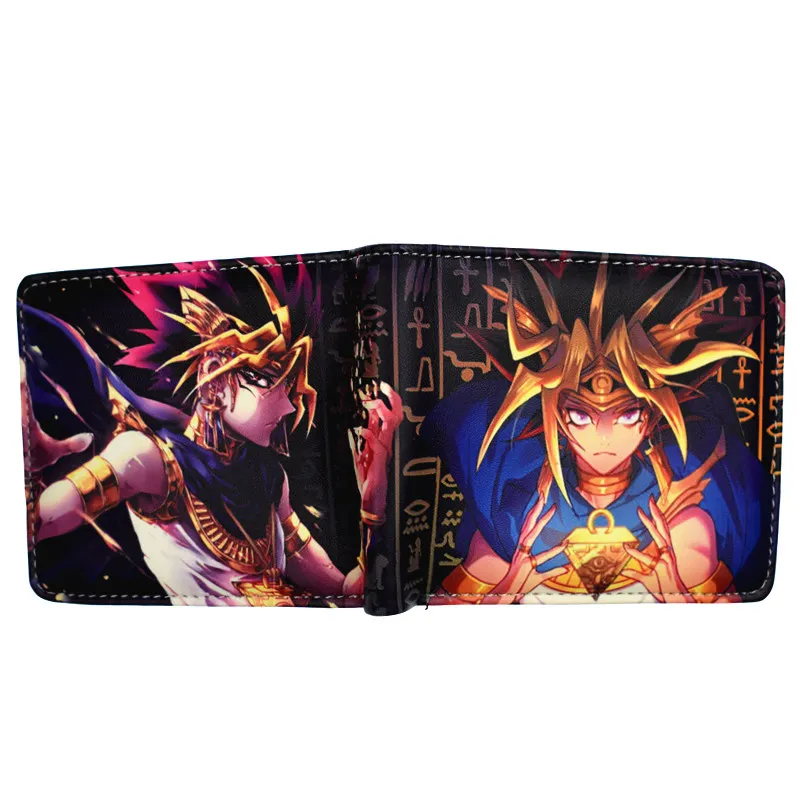 Мультфильм Yu Gi Oh короткий кошелек Высокое качество PU мужской кошелек мальчик кошельки для монет - Цвет: YM1981709
