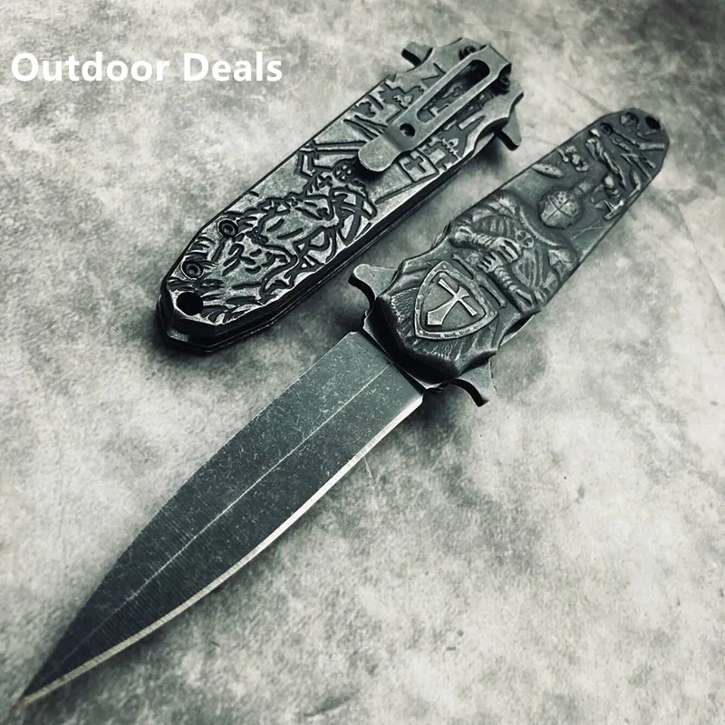Лидер продаж коллекция ножей Crusader с 3D резьбой полный стальной EDC вспомогательный