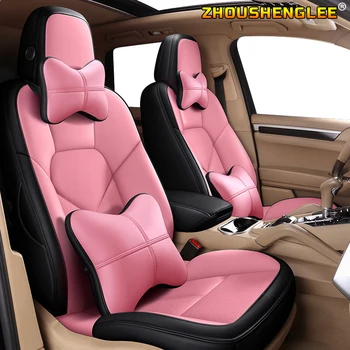 

ZHOUSHENGLEE Custom Leather car seat covers For Honda Accord Odyssey FIT CITY Crosstour Crider VEZEL AVANCIER CR-V XR-V civic c