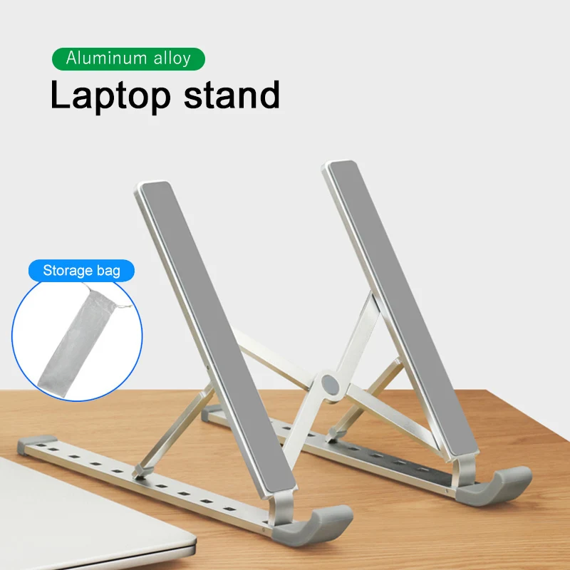

Aluminum Alloy Adjustable Notebook Stand Foldable Laptop Stand For Macbook Air Pro Portable Computer Holder Cooling Bracket