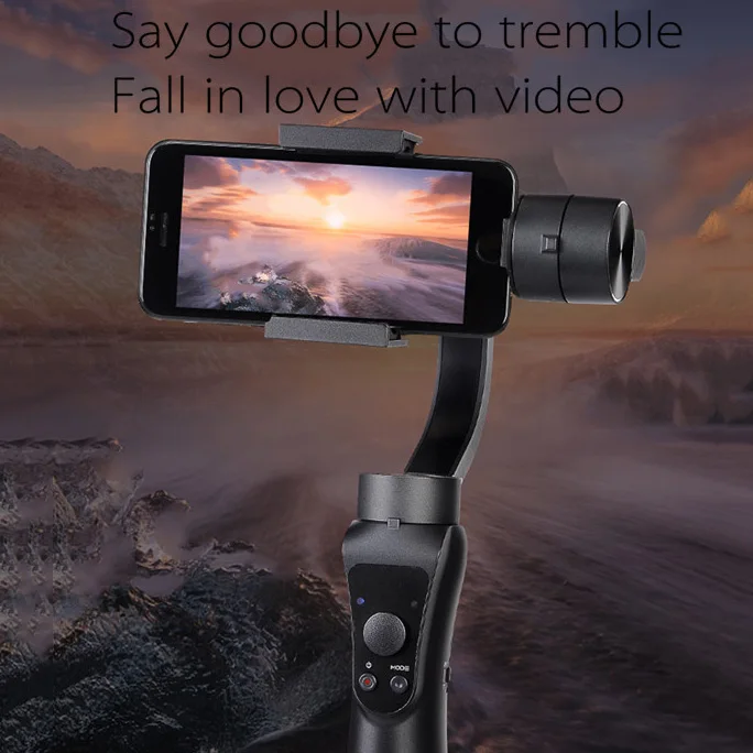  Gimbal Stabilizer Handheld Portable Stabilizer Smooth 4 3-Axis H with Focus for Smartphone and Acti