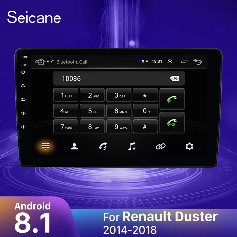 Seicane Android 8,1 2DIN Автомагнитола радио аудио gps мультимедийный плеер для- Renault Duster поддержка OBD2
