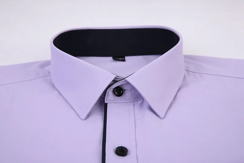 Умная повседневная мужская рубашка с длинными рукавами, приталенный дизайн, мужские деловые рубашки высокого качества