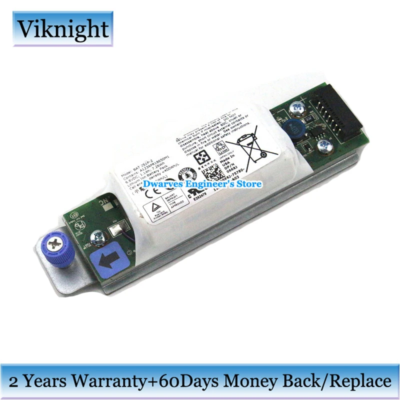 Настоящая аккумуляторная батарея для ноутбука Dell BAT 2S1P-2 Raid Controller Li-Ion battery 0D668J D668J