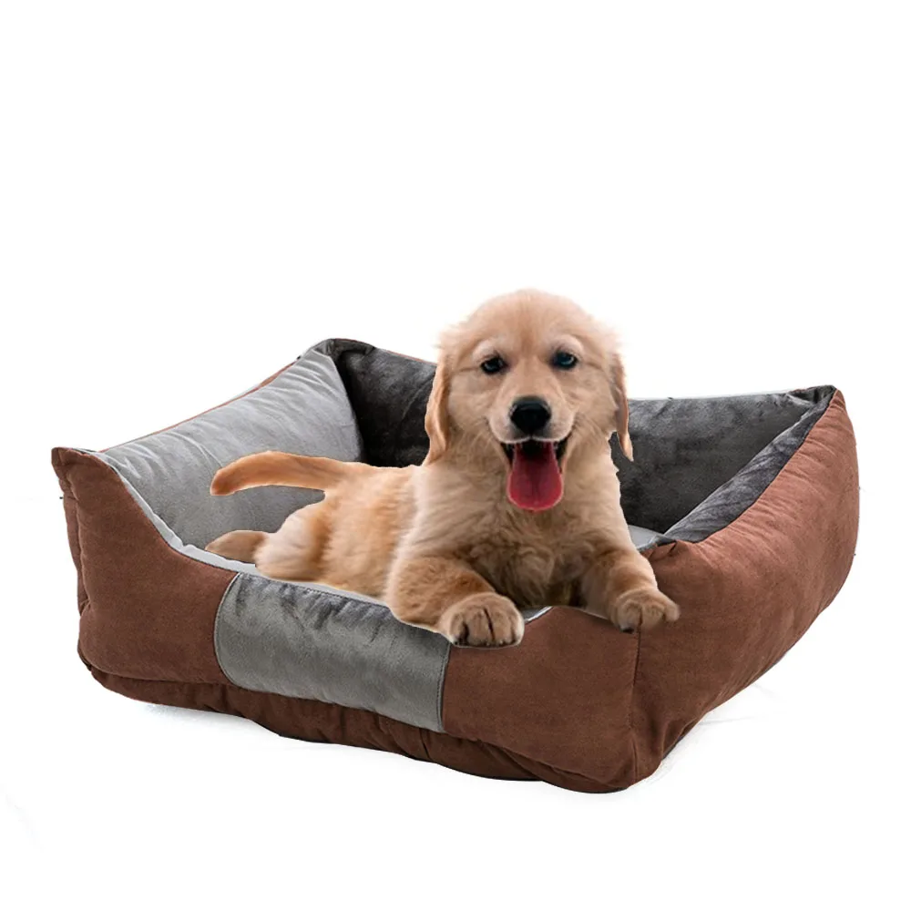 S/M/L/XL Pet Bed Soft Pet Bed Warming Puppy Bed House Soft Material Nest Dog Baskets Winter Warm Kennel For Cat Puppy Supplies