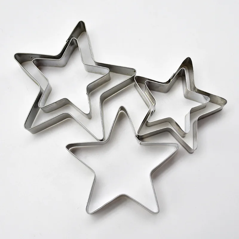 Fondant Tool 5pcs Five-pointed Star Cookie Cutter Die Bakery