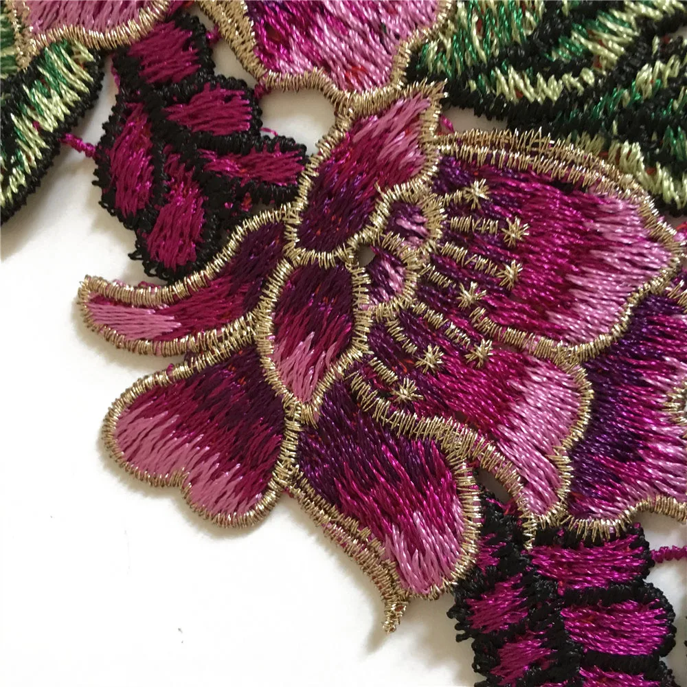Lace Fabric Lace Garment Accessories Lace Sewing Supplies Lace Decoration Lace Accessories Lace Sewing Accessories High Quality Embroidery Polyester 3D Flower Lace Collar DIY Lace Fabric Decoration Dress Sewing Applique Accessories