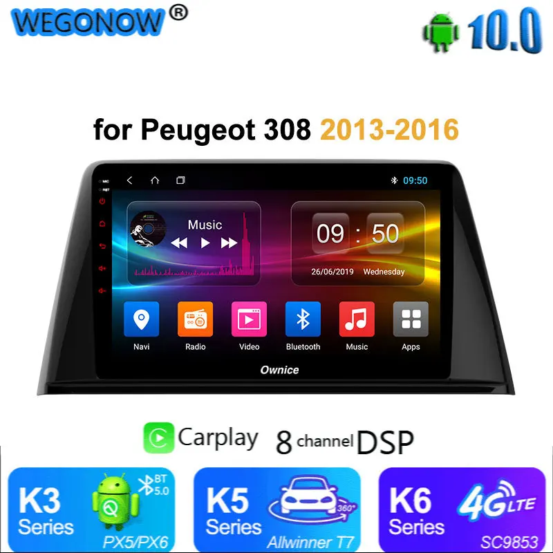 Автомобильный Радио-планшет Ownice carplay 8 ядер Android 10 GPS головное устройство