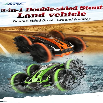 

Remote Control Amphibious Stunt Car Four-wheel Drive Mountain Climbing Wading Waterproof Double-sided Driving Boy Children Toy