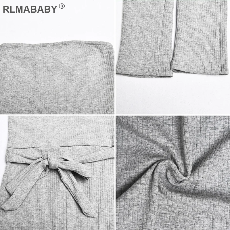 RLMABABY Strapless Sashes Bandage Sexy Jumpsuit Autumn Winter Bodycon Rompers Womens Jumpsuit Knitted Cotton Overalls Jumpsuit