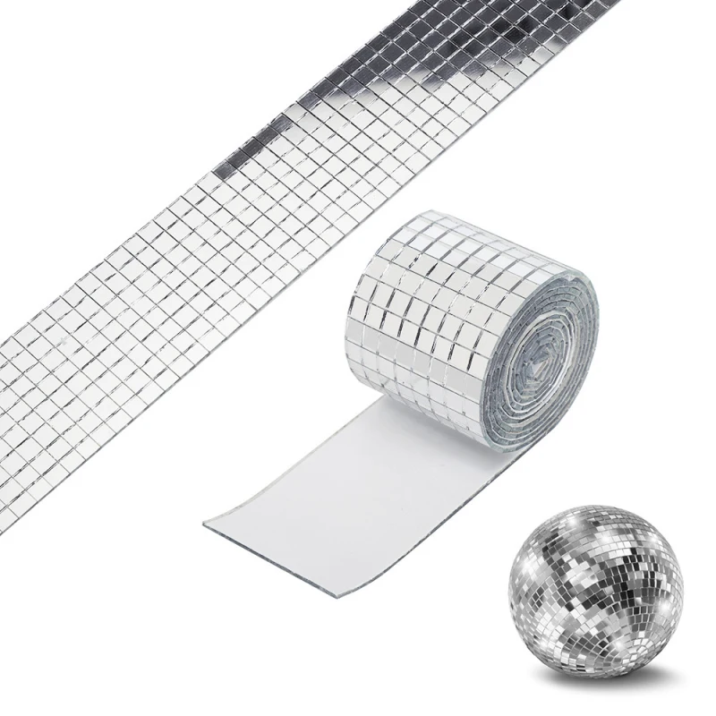 4320Pcs Silver Self Adhesive Mosaic Mirror Tiles For Crafts,For Disco Ball  Stickers Craft, Home Decoration(5X5mm,Silver) - AliExpress