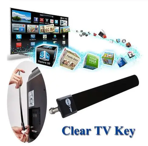 Цифровая ТВ-палка, прозрачная ТВ-антенна, 1080 p, HD Канатный кабель, HD ТВ-палка, ТВ-палка, внутренняя спутниковая антенна, усилитель сигнала для дома