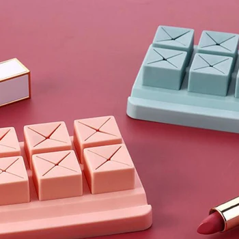 

Lipstick storage grid desktop multi grid dressing table sundries rack silicone display rack cosmetics storage box