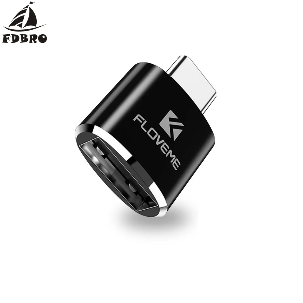 FDBRO FLOVEME type-C USB 2,0 Мужской адаптер конвертер зарядное устройство type-c мобильный телефон(для поддержки функции OTG) планшетный компьютер