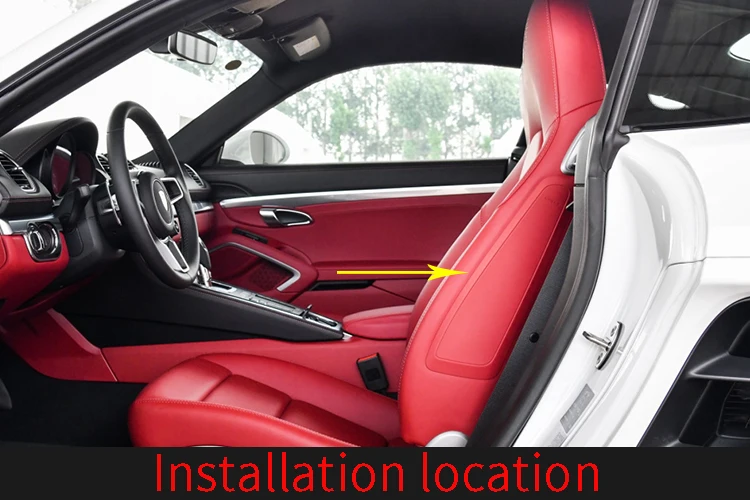 Реальные углеродного волокна для Porsche 718- 911 2010- автомобильное кресло боковой отделкой Панель автомобильные аксессуары