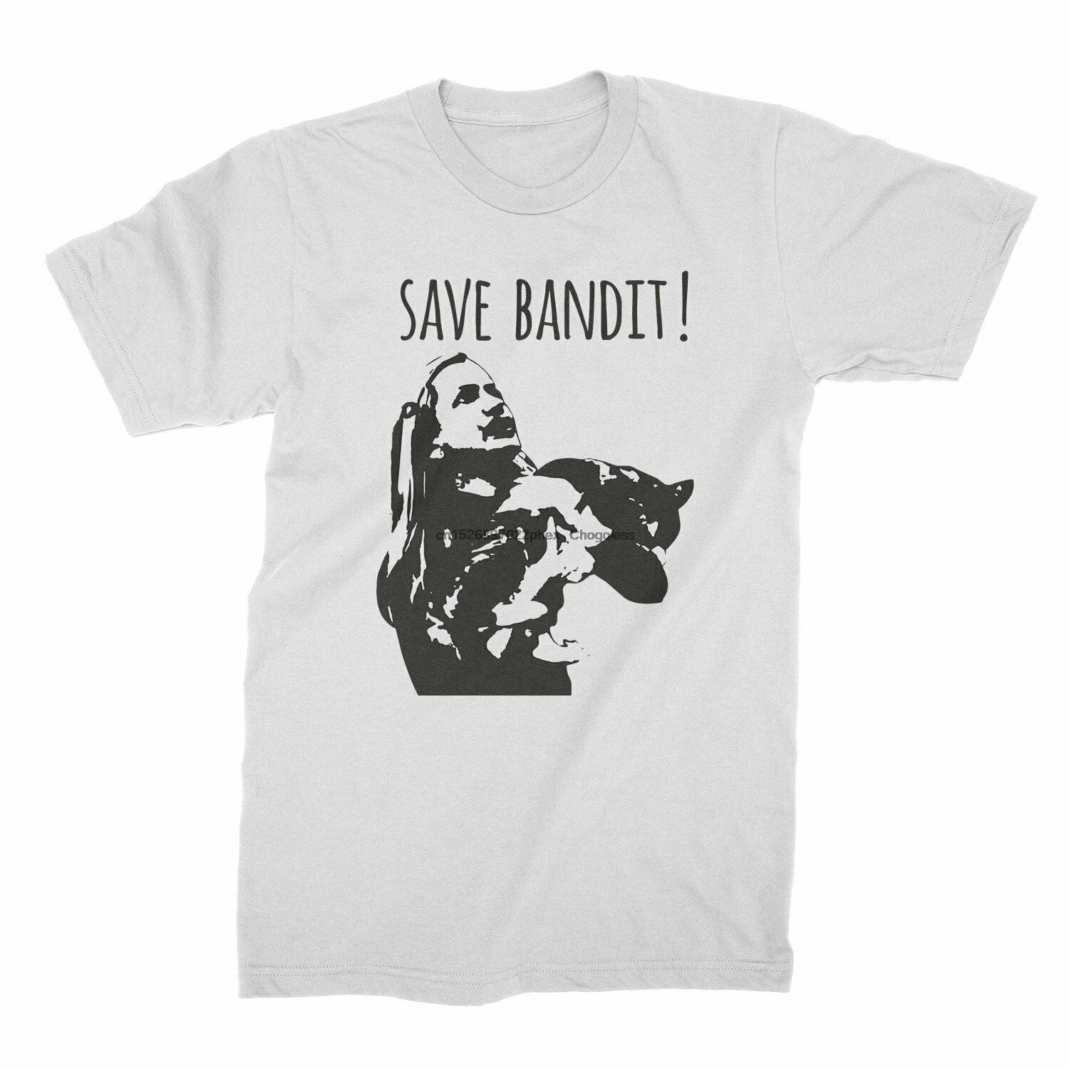 Футболка с надписью Save Bandit Angela | Мужская одежда