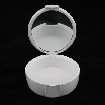 

Small Tooth Box With Mirror, Denture Box, Tooth Storage Molar Retainer Box, Box, Easy Portable Orthodontic To Carry Box, O9B3