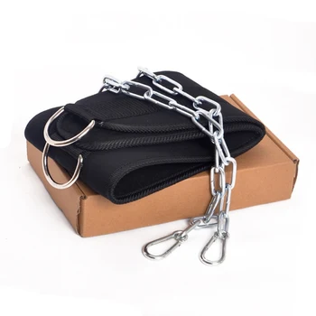 

New Fitness Equipment Dumbbells Weight Lifting Belt Drop Shipping Dip Belt Strength Pull Up Load Belt Gym Power Exercise