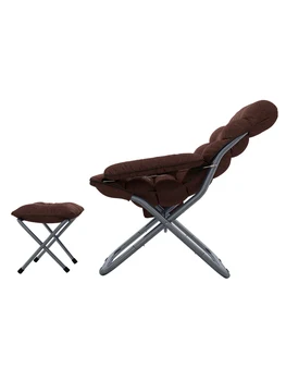 

Folding chair portable home leisure recliner lounger chair office lunch break napping bedroom dormitory chair