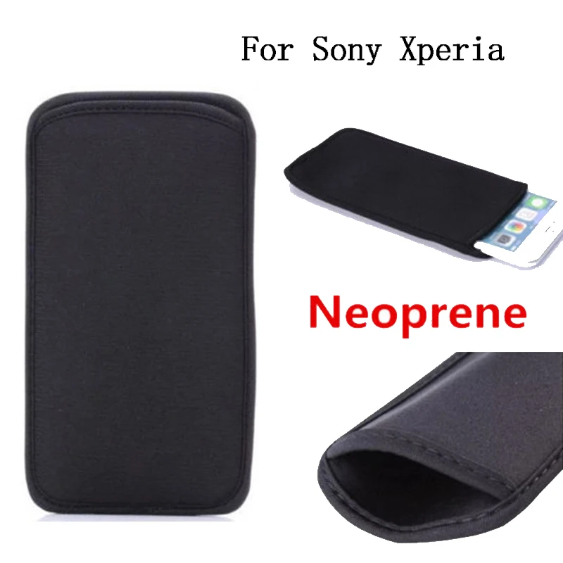 Universal Neoprene Pouch Bag Sleeve Case For Sony Xperia 1 II Xperia 10 ll Xperia L4 Xperia 5 Xperia 1 Xperia 10 Plus Xperia L3 (1)