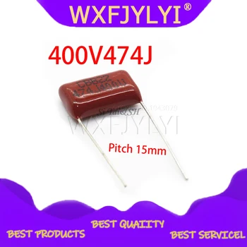 

10PCS 400V474J 0.47UF Pitch 15mm 470NF 400V 474 CBB Polypropylene film capacitor