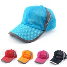 Унисекс дышащая быстросохнущая сетчатая Кепка для бейсбола твердая Солнцезащитная шляпа для мужчин и женщин Летняя Snapback Bone Masculino Кепка для водителя грузовика аксессуары