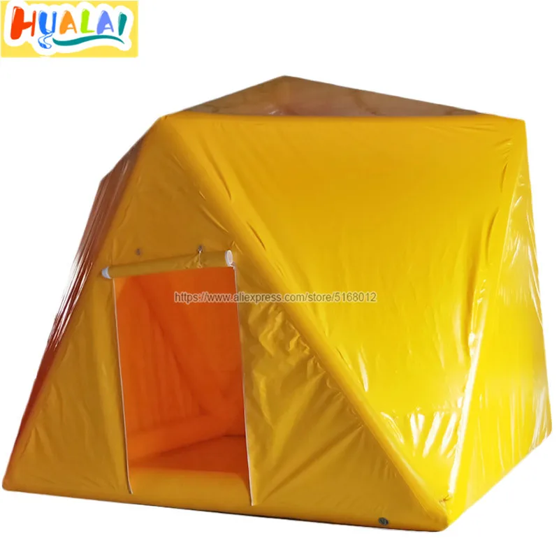 

outdoor giant yelred inflatable clear polygon tube tent ,cube stargazing event tent,transparent inflatable bubble tent