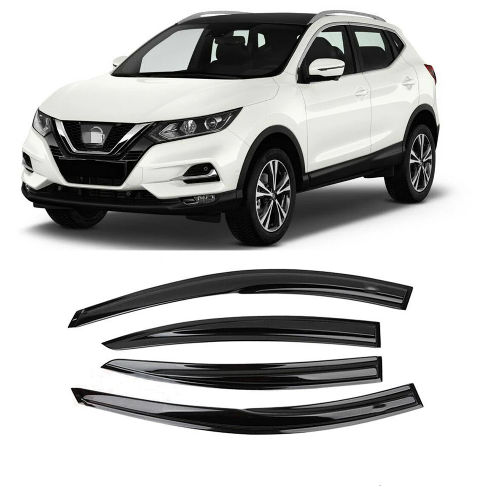 For Nissan Qashqai 2015 2016 2017 2018 2019 2020 2021 Side Window Vent Visor Sun Rain Deflector Guard Awning Shelter Adhesive | Автомобили