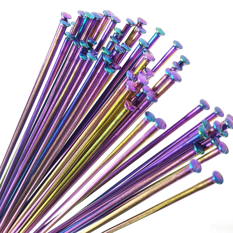 Pillar PSR14 Original Rainbow Bike Spoke Stainless Steel Road MTB Straight Pull round Radios Colorful Bicycle Spokes