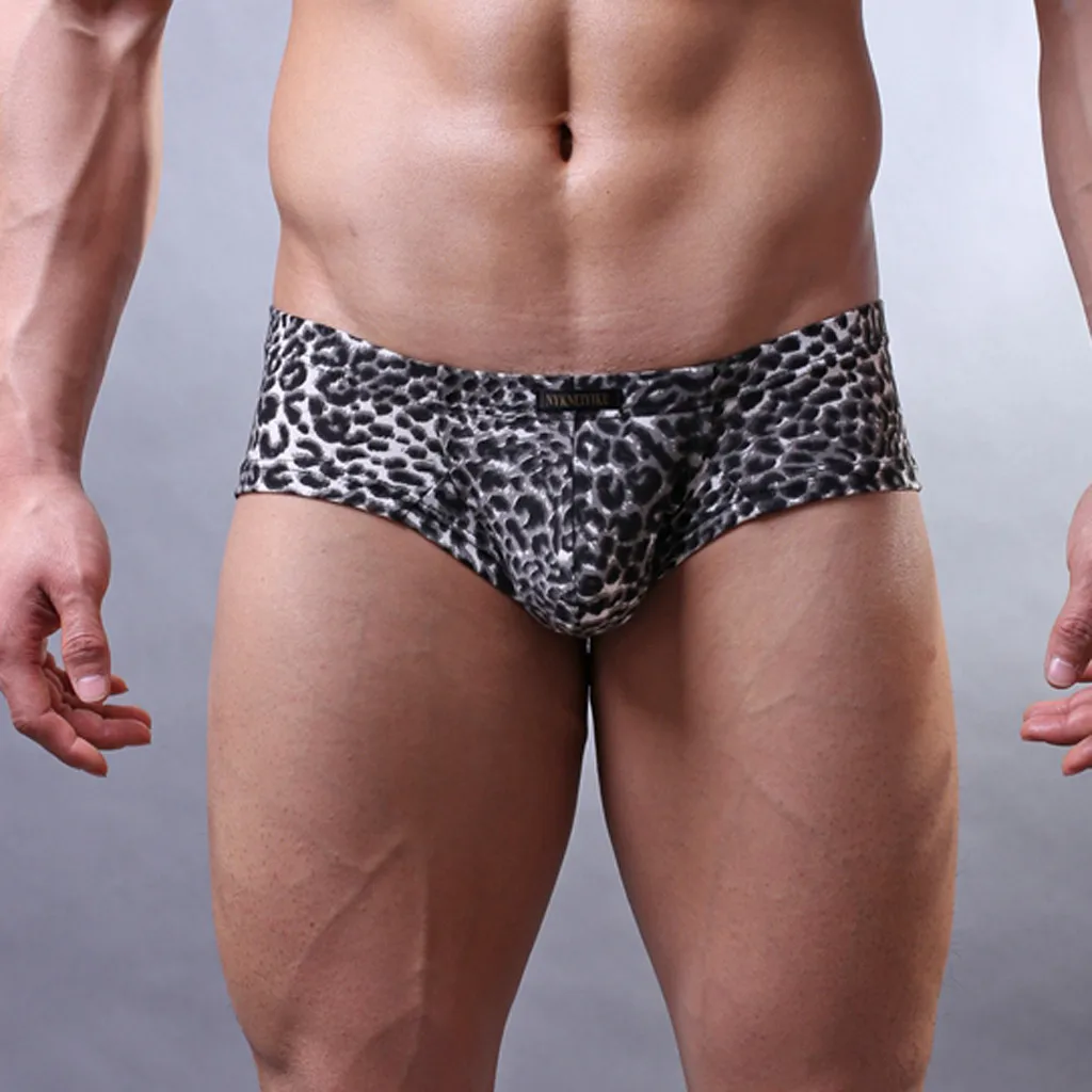 Боксеры Homme Ethika, рождественские боксеры, сексуальное мужское нижнее белье, боксеры, шорты, мужское нижнее белье, цветочный Леопардовый принт, боксеры, шорты с мешочком для геев