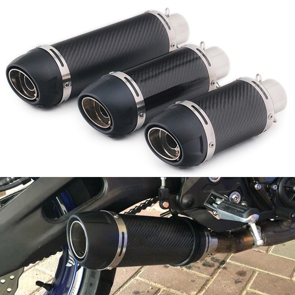 Выхлопная труба для мотоцикла Leo Vinci Escape глушитель скутера питбайка Кафе Racer FZ6 MT07