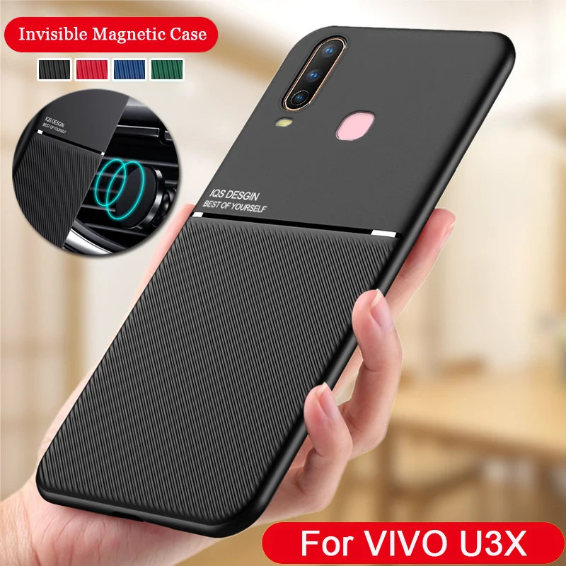Противоударный чехол для Vivo U3X силиконовый кожаный накладка Y3 Y17 автомобильный