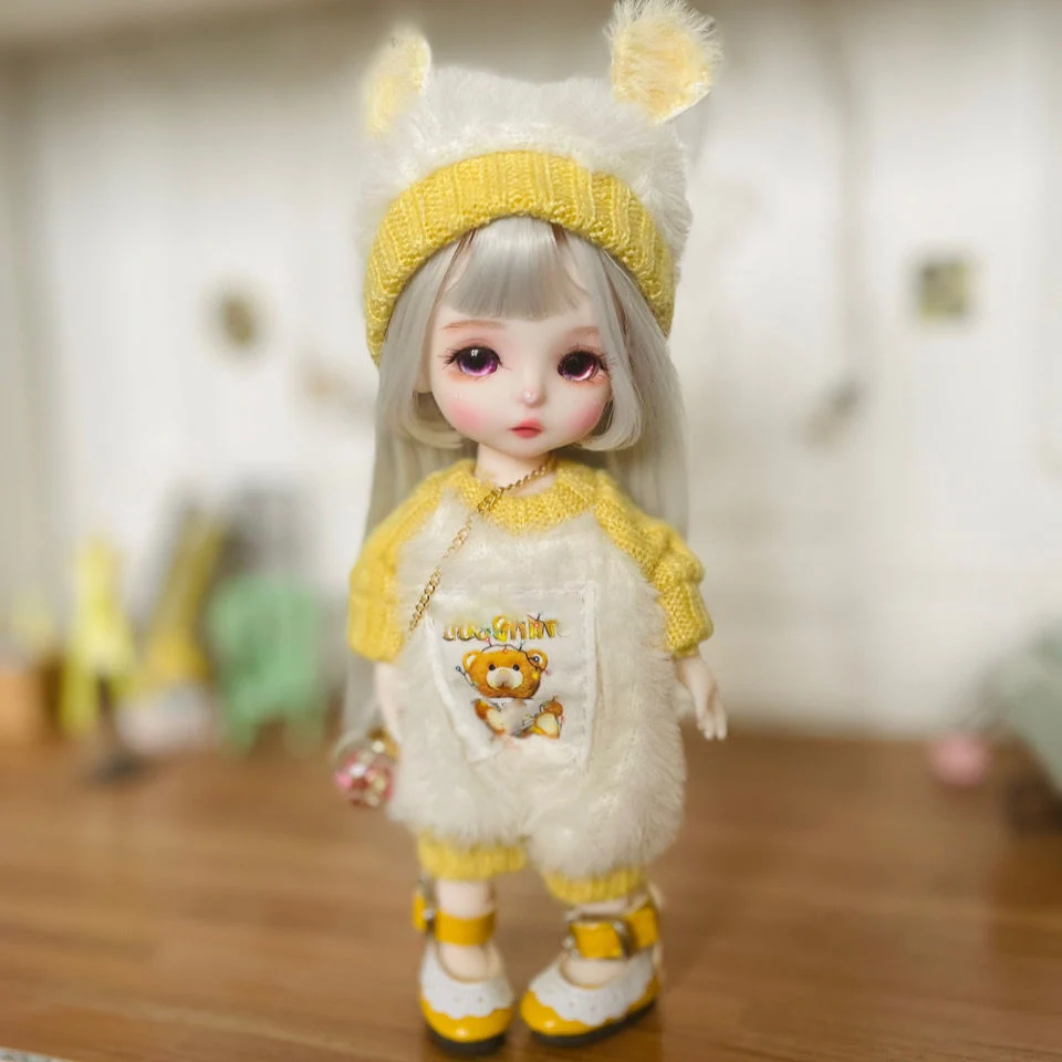 16CM Fashion Suit Super Mini Cute Princess Doll 1/8 Scale Handmade Makeup BJD OB11 Joints Body Figure Whole Dolls Toy Gift C1616 super micro hd cctv ahd mini camera 5mp 4mp 3mp 1080p sonyi mx326 3 7mm cone lens allfull digital super micro video have bracket