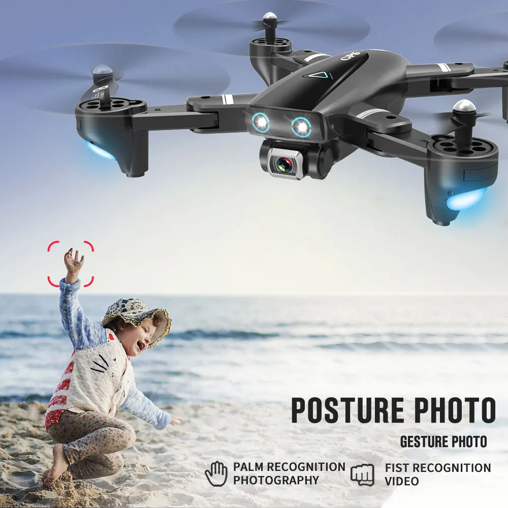  1080P HD Camera Drone 5G GPS WiFi FPV No Signal Return RC Helicopter Flight 20 Minutes Quadcopter D