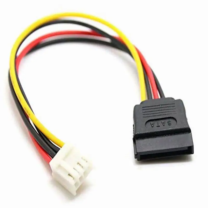 

Computer Cables 4Pin FDD Floppy Female to 15Pin SATA Female Adapter Converter Power Leads Cable Cord 18AWG Wire For ITX PC
