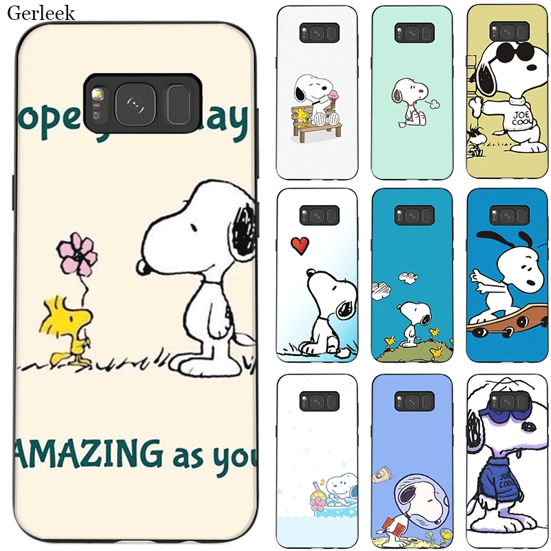 

Mobile Phone Case For Samsung Galaxy S6 S7 Edge S8 S9 S10 S10E Plus Note 8 9 M10 M20 M30 M40 Cover Cartoon Anime Cute Snoopys