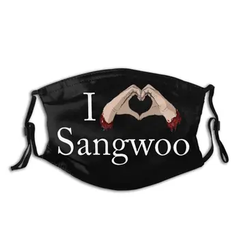 

I Love Sangwoo Killing Stalking Reusable Face Mask Anti Bacterial Dust Protection Cover Respirator Muffle Mask with Filters