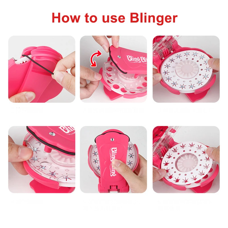Blingers роскошный набор с 180 разноцветными камнями для девочек Забавные кристаллы алмазы сделай сам наклейка на мобильный телефон Bling Hair Deco инструмент игрушки