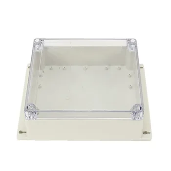 

7.6 inch x7.4 inch x2.8 inch (192mmx188mmx70mm) ABS Junction Box Universal Project Enclosure w PC Transparent Cover