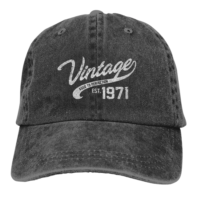 Vintage Made In 1971 Baseball Cap Birthday Years Gift Trucker Hat Snapback  Caps