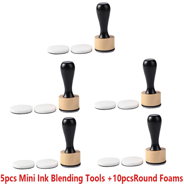 Wholesale Mini Ink Blending Tool Flat / Domed Foam Refills Replacement Applicators Storage Jars for Scrapbooking Stamping Tools Picture 1